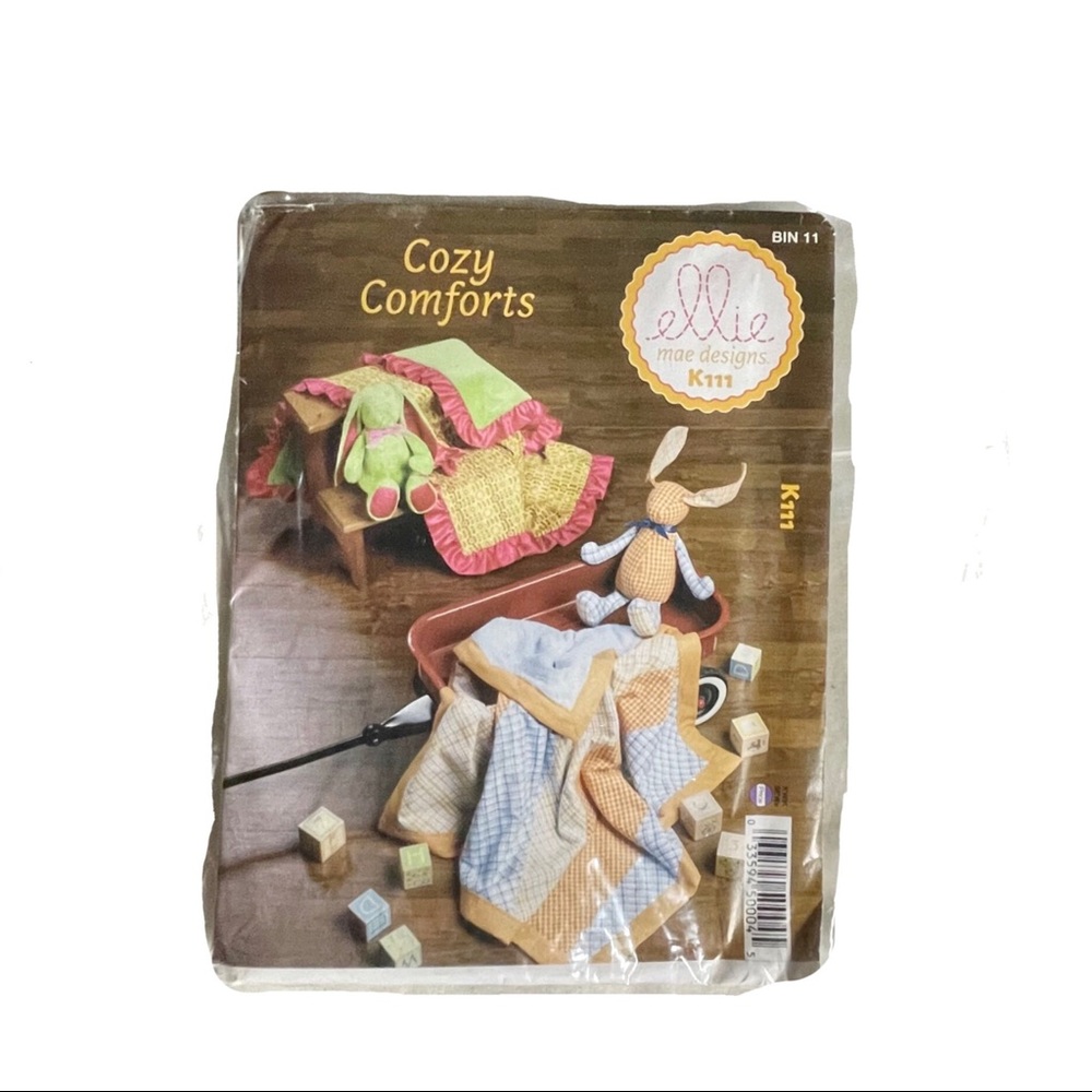 Cozy Comforts Baby Blanket/Stuffed Animal Pattern